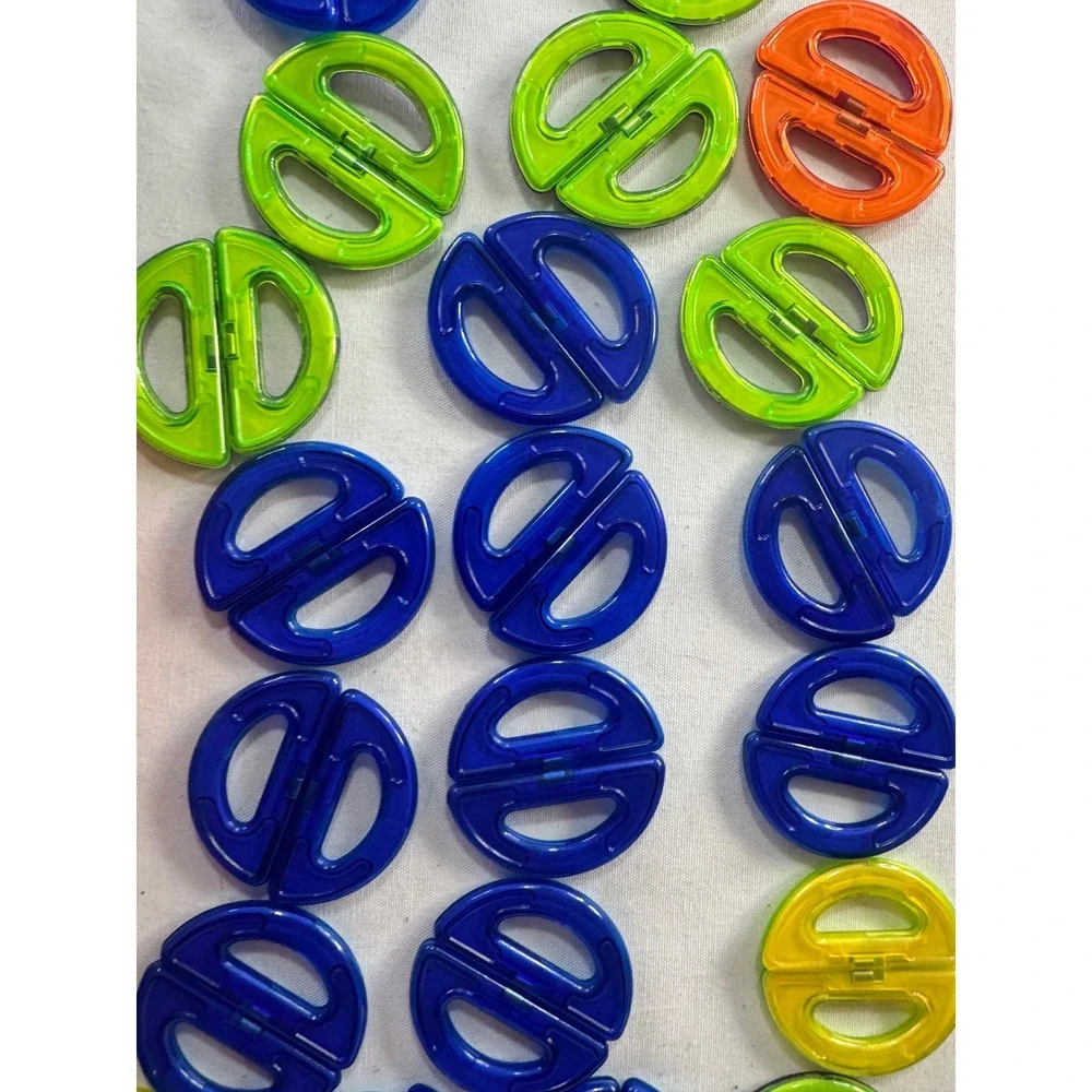 Magnetic‎ Tiles Brain Up Play & Learning Building Set Rainbow Colors STEM Toy
